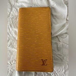 Louis Vuitton Yellow Epi Leather Wallet